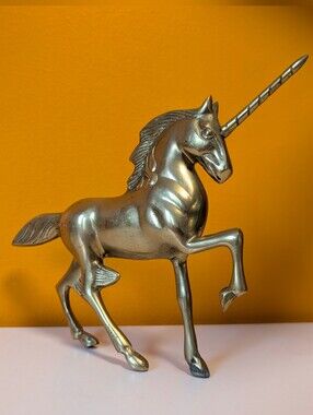 Vintage Brass Unicorn Figurine